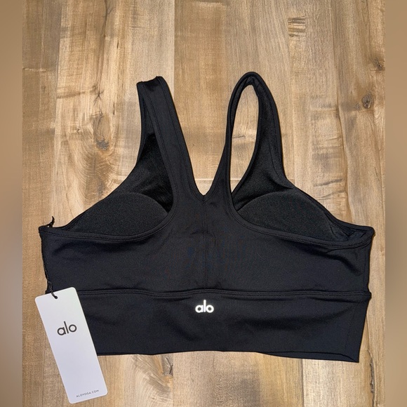 Alo Yoga Wild Thing Bra NWT Black Size XL - Picture 3 of 9